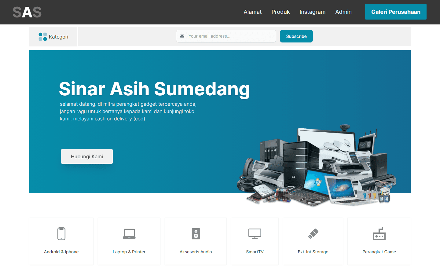 SAS Gadget Store project preview